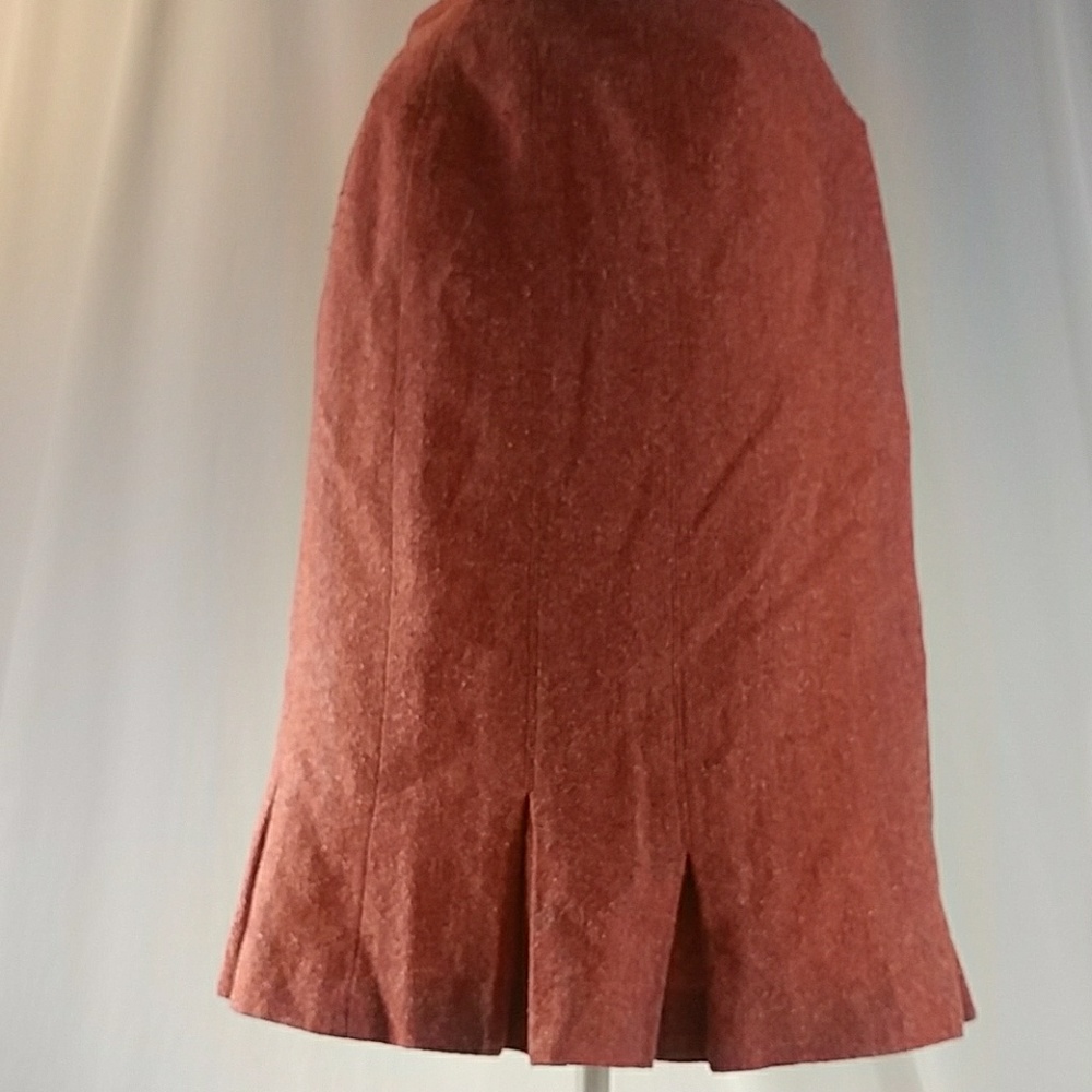 Talbots Flared Tulip Rust Skirt Size 4 - image 2